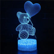 3D Lamp Acrylic USB LED Night Lights Neon Sign Lamp Xmas Christmas Decorations For Home Bedroom Birthday Decor Valentines Day Gifts null