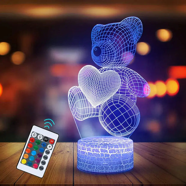 3D Lamp Acrylic USB LED Night Lights Neon Sign Lamp Xmas Christmas Decorations For Home Bedroom Birthday Decor Valentines Day Gifts null