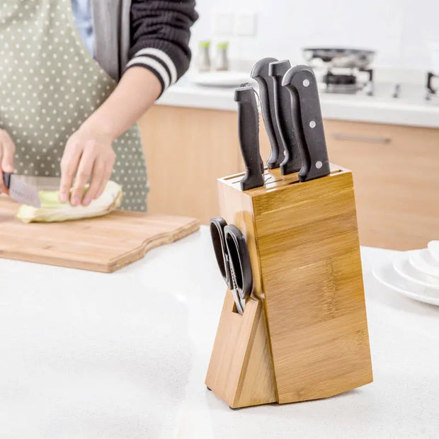 Bamboo Kitchen Accessories Storage Knife Holder null