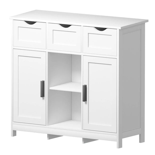 Cabinets With Drawers And Shelves, Living Room, Bedroom, Bathroom Decor Cabinets Furniture Home Decor - White null