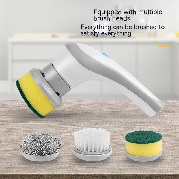 Electric Cleaning Brush 4 In 1 Spinning Scrubber Handheld Electric Cordless Cleaning Brush Portable null