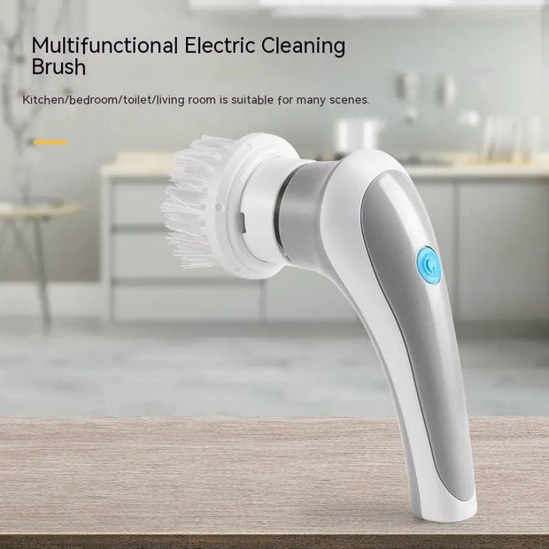 Electric Cleaning Brush 4 In 1 Spinning Scrubber Handheld Electric Cordless Cleaning Brush Portable null