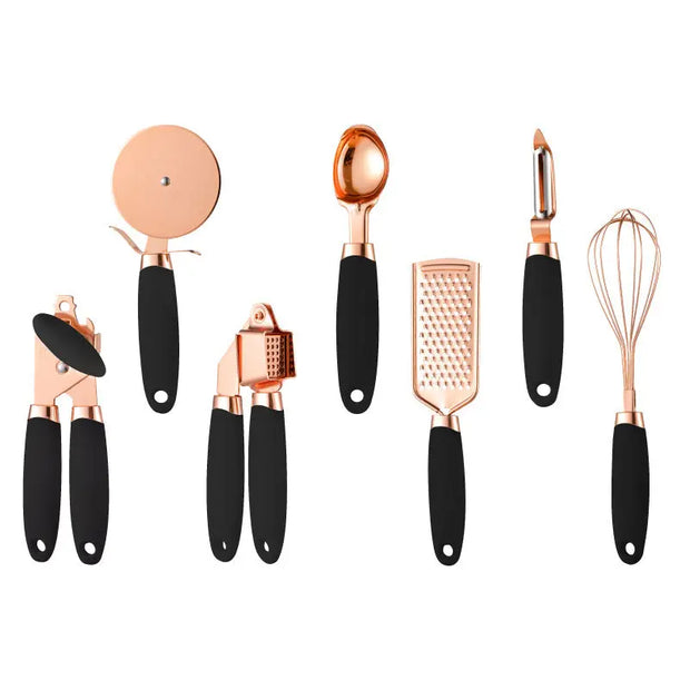 Kitchen Household Peeler Gadget Copper Plating Set null