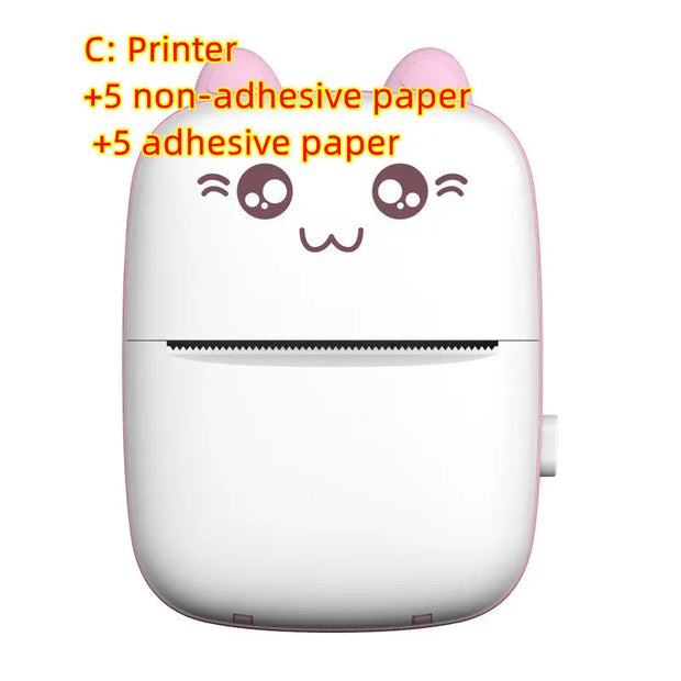 Mini Printer Portable Mini Bluetooth WiFi New Wrong Printer Mobile Phone Photo Title Note Hot Print Pocket Student Error Label Printer null