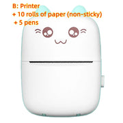 Mini Printer Portable Mini Bluetooth WiFi New Wrong Printer Mobile Phone Photo Title Note Hot Print Pocket Student Error Label Printer null