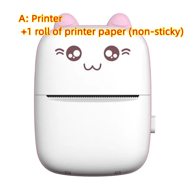 Mini Printer Portable Mini Bluetooth WiFi New Wrong Printer Mobile Phone Photo Title Note Hot Print Pocket Student Error Label Printer null