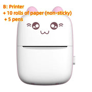 Mini Printer Portable Mini Bluetooth WiFi New Wrong Printer Mobile Phone Photo Title Note Hot Print Pocket Student Error Label Printer null