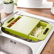 Multifunction Kitchen Chopping Blocks Sinks Drain Basket Cutting Board Vegetable Meat Tools Kitchen Accessories Chopping Board null