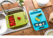 Multifunction Kitchen Chopping Blocks Sinks Drain Basket Cutting Board Vegetable Meat Tools Kitchen Accessories Chopping Board null