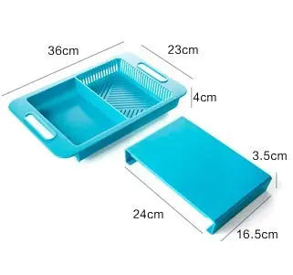 Multifunction Kitchen Chopping Blocks Sinks Drain Basket Cutting Board Vegetable Meat Tools Kitchen Accessories Chopping Board null