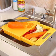 Multifunction Kitchen Chopping Blocks Sinks Drain Basket Cutting Board Vegetable Meat Tools Kitchen Accessories Chopping Board null