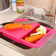 Multifunction Kitchen Chopping Blocks Sinks Drain Basket Cutting Board Vegetable Meat Tools Kitchen Accessories Chopping Board null