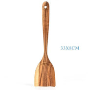 Teak Natural Wood Tableware Spoon Ladle Turner Rice Colander Soup Skimmer Cooking Tool Sets Spoon Scoop Kitchen Tools Gadgets null