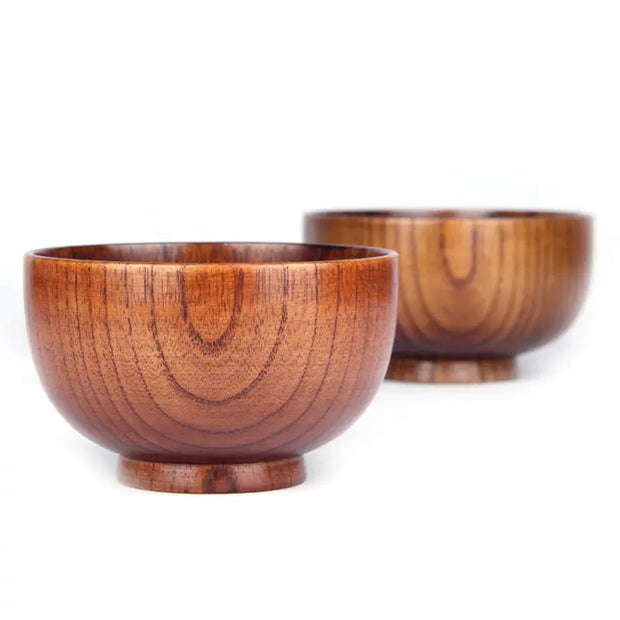 Wooden Bowl Japanese Style Wood Rice Soup Bowl Salad Bowl Food Container Large Small Bowl for Kids Tableware Wooden Utensils Buy It Anyway