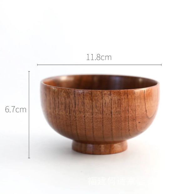 Wooden Bowl Japanese Style Wood Rice Soup Bowl Salad Bowl Food Container Large Small Bowl for Kids Tableware Wooden Utensils Buy It Anyway